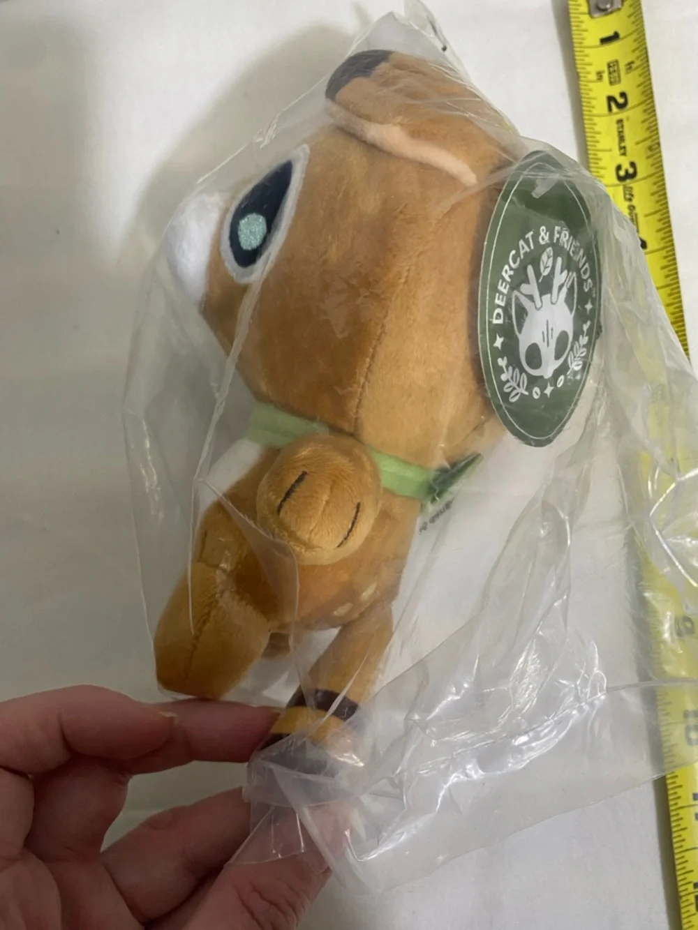 Deercat & Friends Small Brown Plush with Green Collar -Deercat